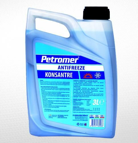 PETROMER ANTİFRİZ KONSANTRE 3 LT SOĞUTMA SİSTEMİ KORUYUCUSU