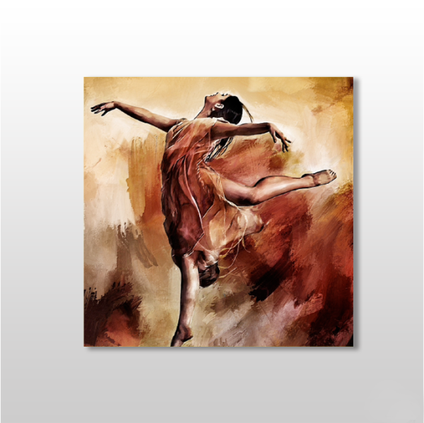 Dans Eden Kadın Kanvas Tablo