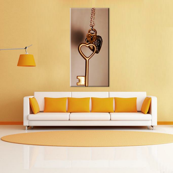Aşk Anahtar Kanvas Tablo