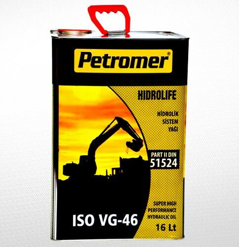 PETROMER HIDROLIFE ISO VG 46 16 LT HİDROLİK SİSTEM YAĞI