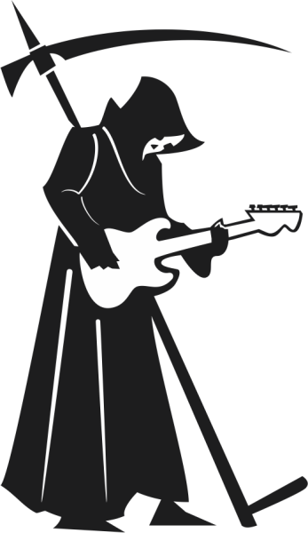 GİTAR ÇALAN AZRAİL FOLYO STİCKER