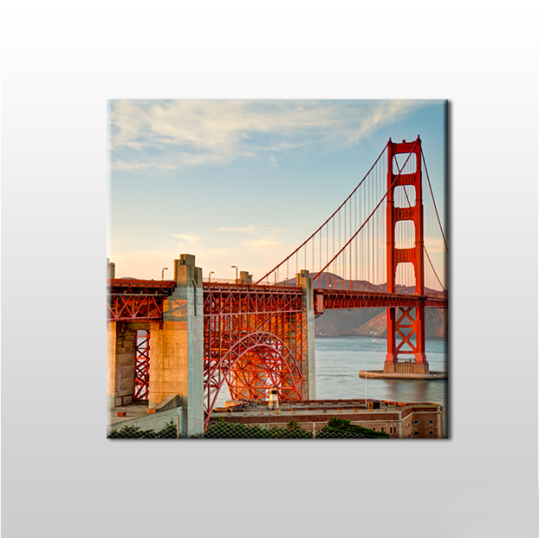 Köprü Kırmızı  Kanvas Tablo