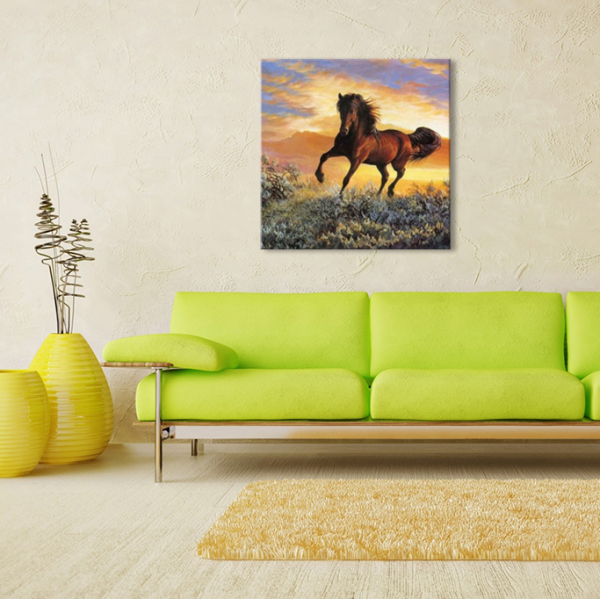 At Koşan  Kanvas Tablo