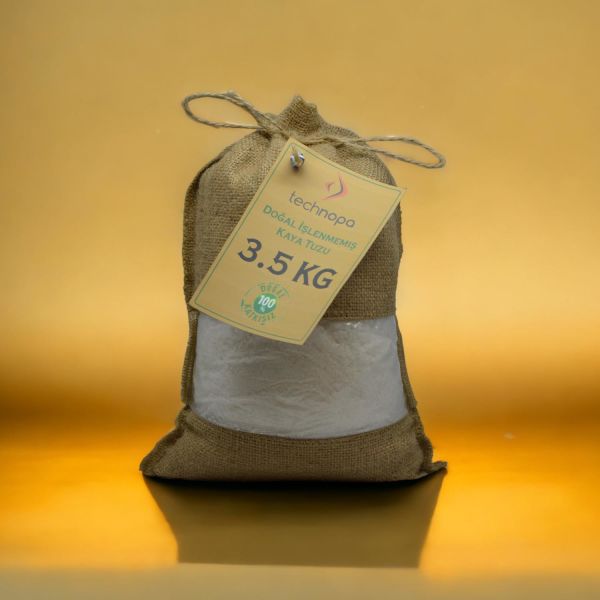 Technopa Doğal İşlenmemiş Tane Kristal Kaya Tuzu 3,5Kg