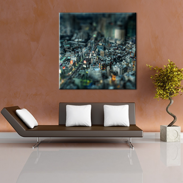 Minyatür Şehir Kanvas Tablo