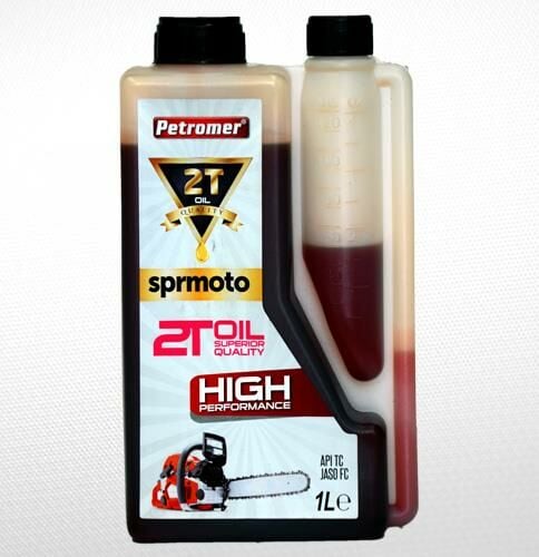 PETROMER SPRMOTO 2T ÇİFT KAPAKLI 2 ZAMANLI (1 LİTRE) MOTOSİKLET YAĞI