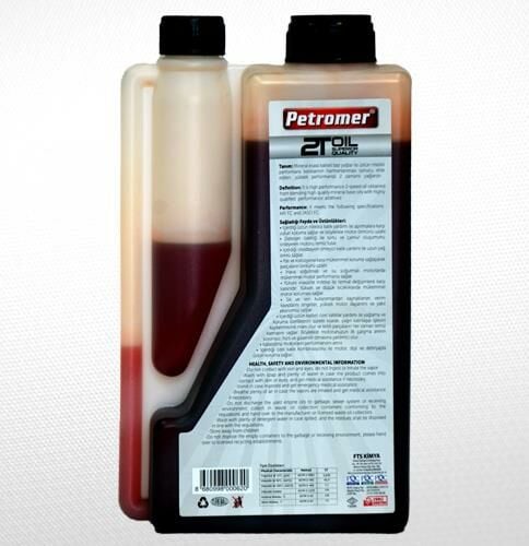 PETROMER SPRMOTO 2T ÇİFT KAPAKLI 2 ZAMANLI (1 LİTRE) MOTOSİKLET YAĞI