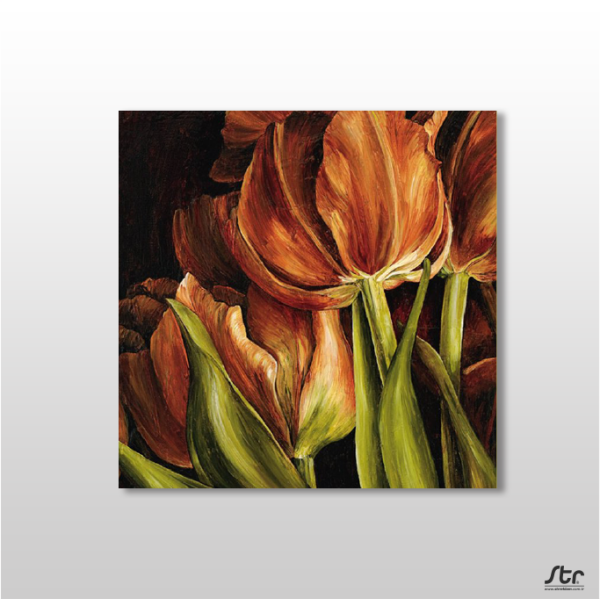 Oryantal Lale Kanvas Tablo