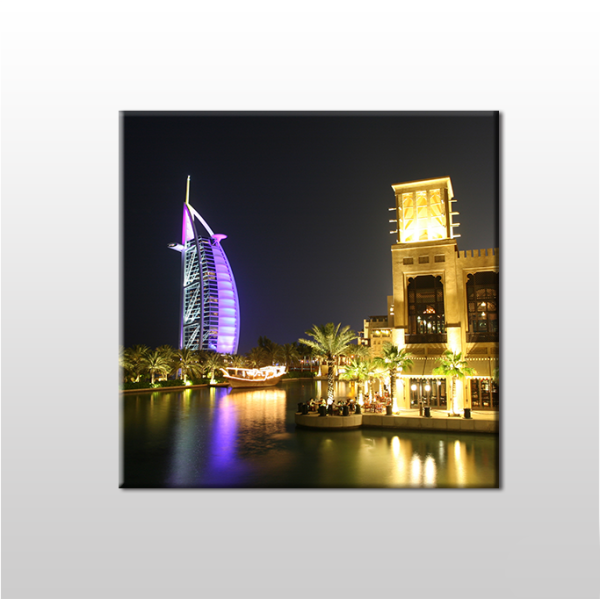 Palmiye Ve Nehir Kanvas Tablo