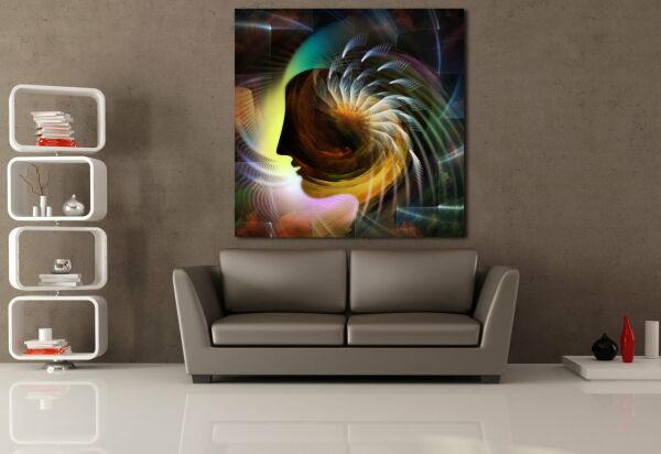 RENK KARTELASI KARE KANVAS TABLO