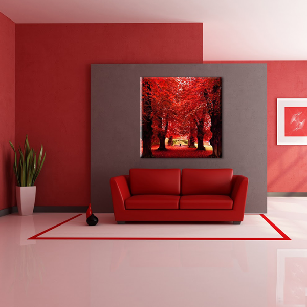 Sonbahar Ağaçlar Kanvas Tablo