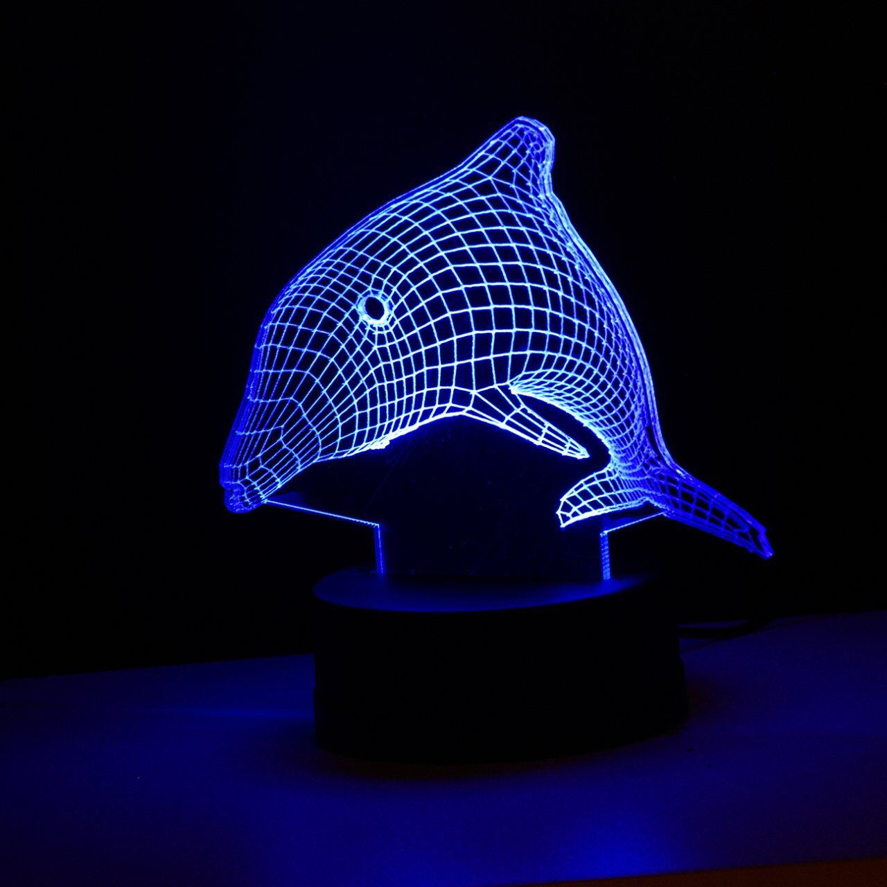 Yunus Balığı 3D Lamba