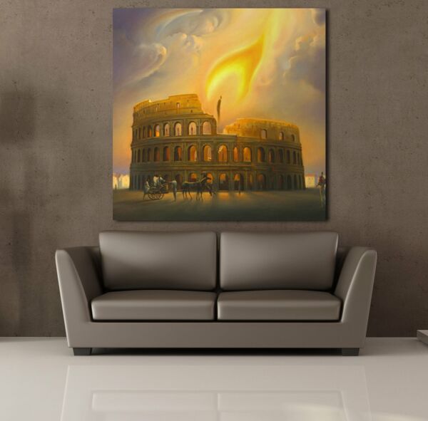 İNSANLAR VE GÜNEŞ KANVAS TABLO