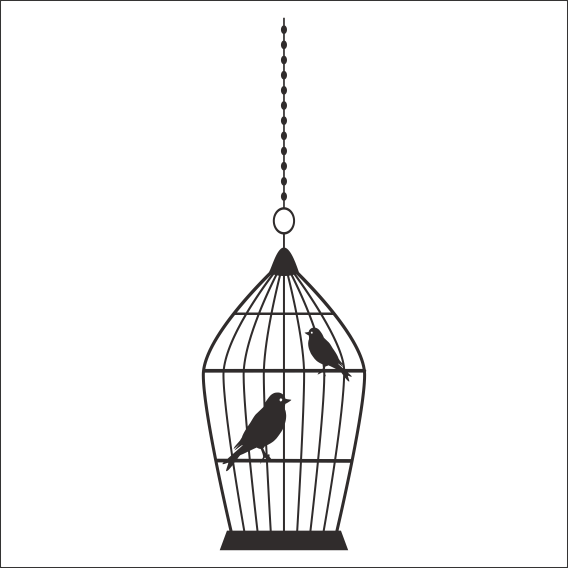 KUŞ KAFESİ FOLYO STİCKER