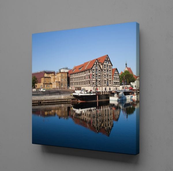 KIYIDAKİ KAYIKLAR KANVAS TABLO