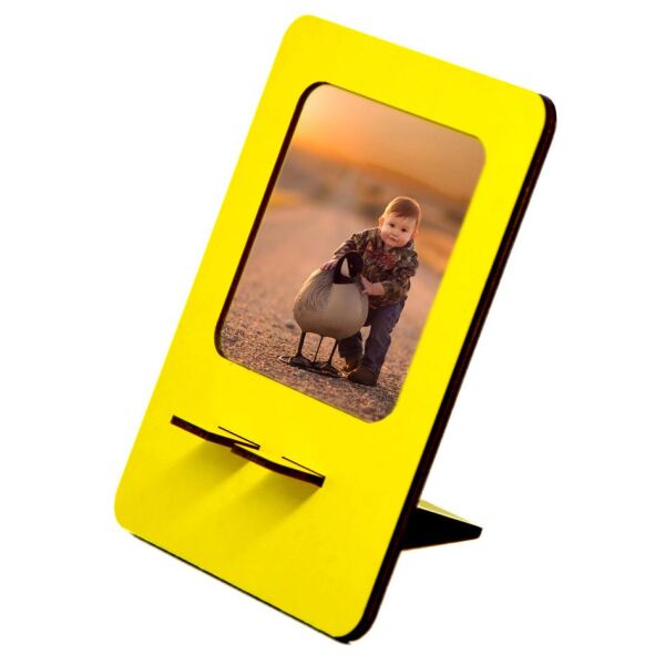 RESİM ÇERÇEVE SARI TELEFON TUTUCU