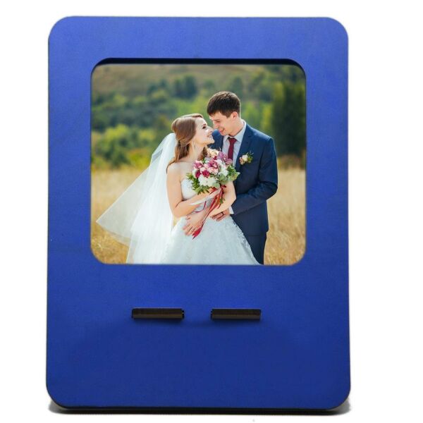 RESİM ÇERÇEVE MAVİ TELEFON TUTUCU