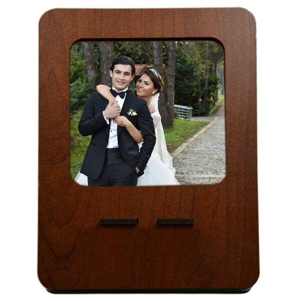 RESİM ÇERÇEVE KAHVERENGİ TELEFON TUTUCU