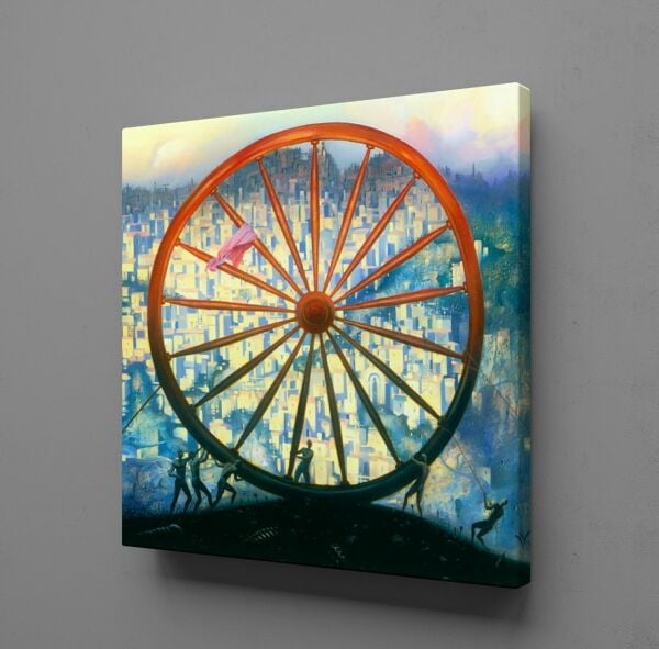 TEKERLEK KANVAS TABLO