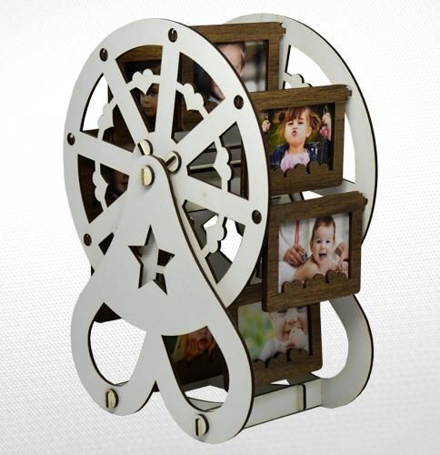 AHŞAP BEYAZ RENK DEĞİRMEN RESİM ÇERÇEVE 20cmX27cm