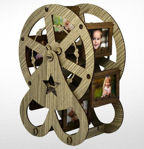 AHŞAP ALİZE RENK DEĞİRMEN RESİM ÇERÇEVE 20cmX27cm