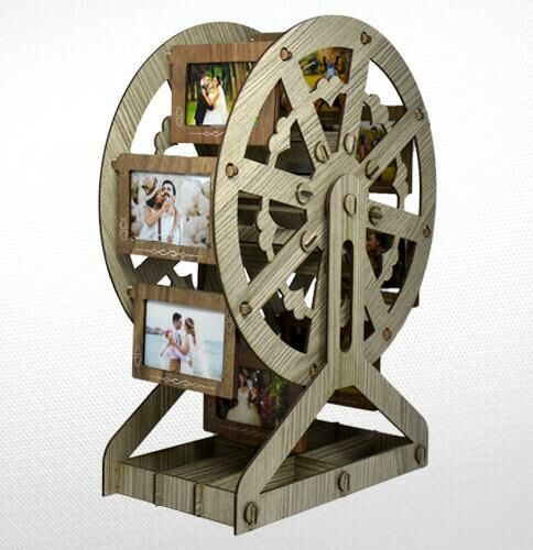 AHŞAP ALİZE RENK DEĞİRMEN RESİM ÇERÇEVE 41cm*30cm