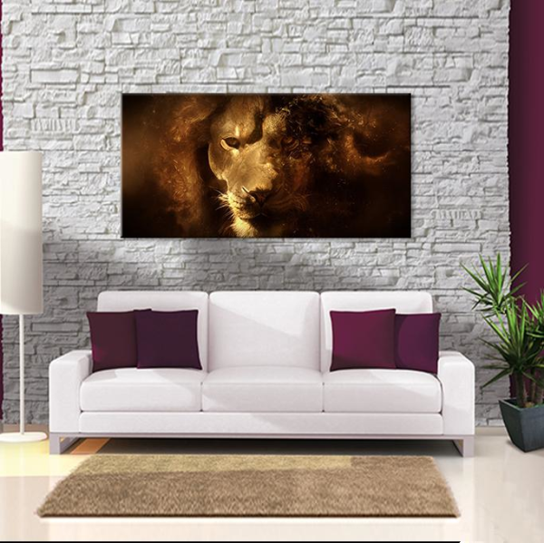 Aslan Kanvas Tablo