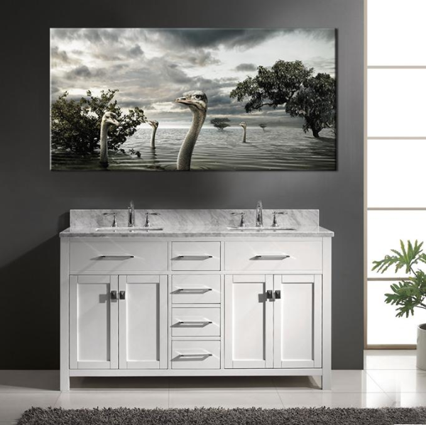 Göldeki Ördekler Kanvas Tablo