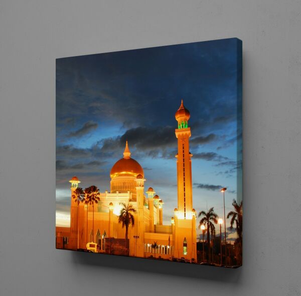 IŞIKLI CAMİ KANVAS TABLO