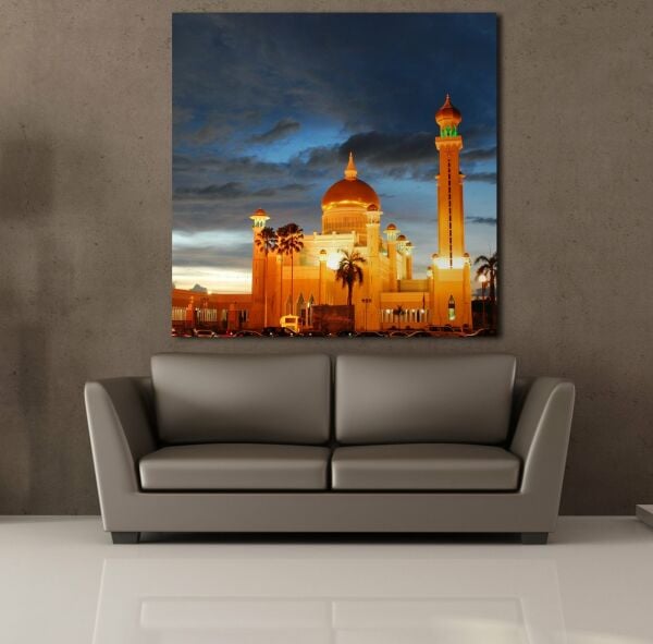 IŞIKLI CAMİ KANVAS TABLO