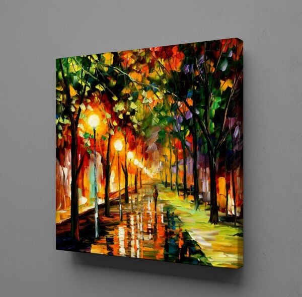 RENKLİ AĞAÇLAR KANVAS TABLO