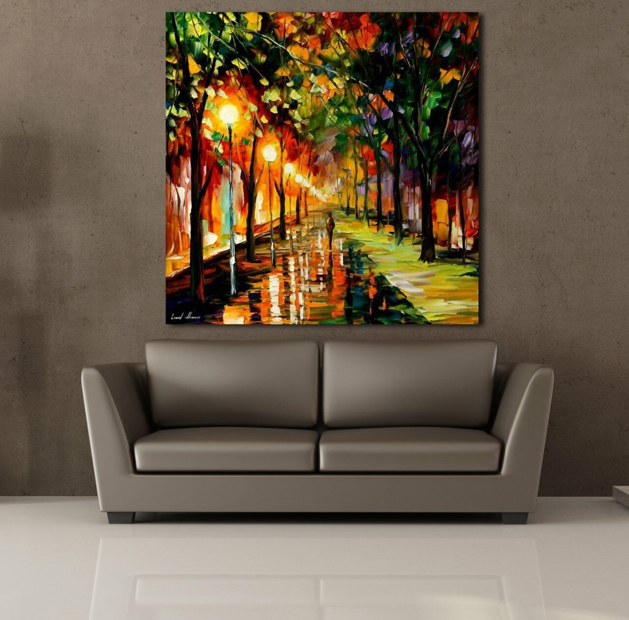 RENKLİ AĞAÇLAR KANVAS TABLO