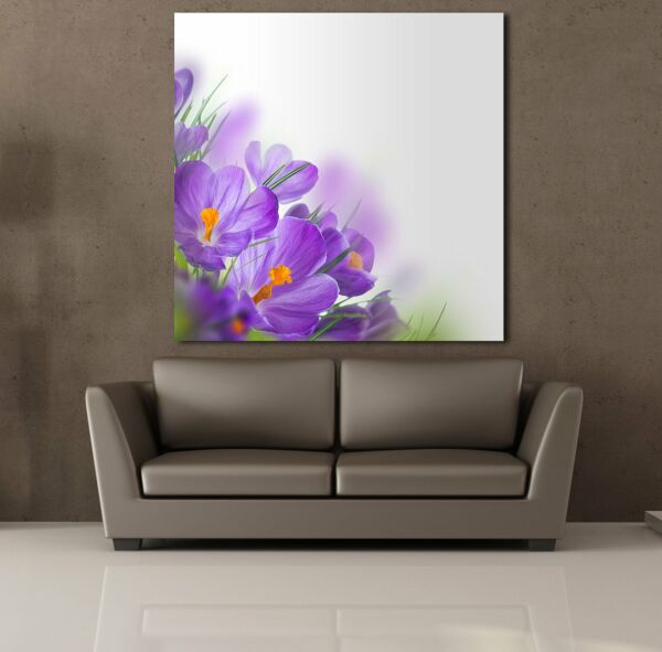 MOR ÇİÇEK KANVAS TABLO