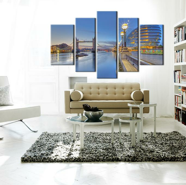 Dubai Bina Ve Deniz Kanvas Tablo