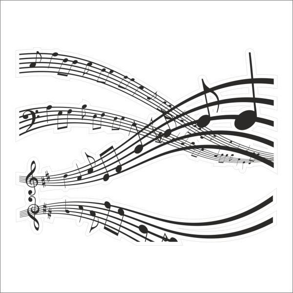 MÜZİK NOTASI FOLYO STİCKER DERSTV438