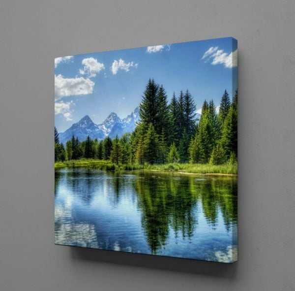 AĞAÇ YANSIMASI KANVAS TABLO