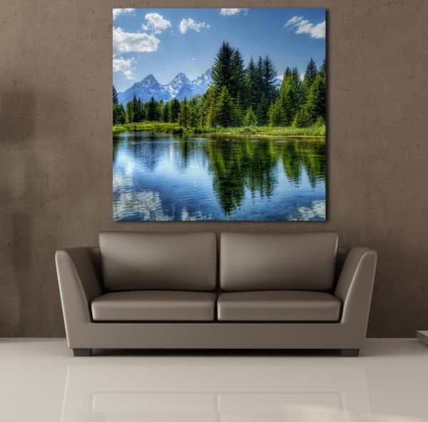 AĞAÇ YANSIMASI KANVAS TABLO