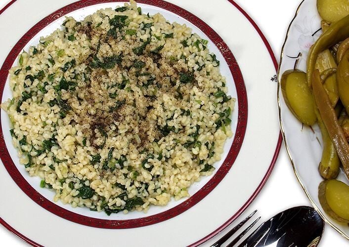 Ispanaklı Bulgur Pilavı Tarifi