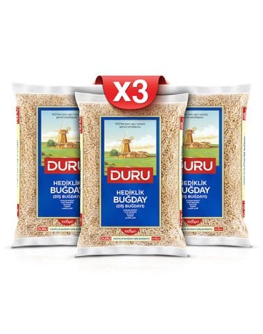 3'lü Hediklik Buğday (Diş Buğdayı) 3x1kg