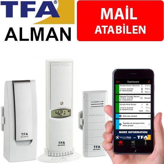 TFA WH401-BM SET Akıllı Sıcaklık ve Nem Ölçer