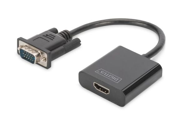 Digitus VGA Erkek to HDMI Dişi Çevirici