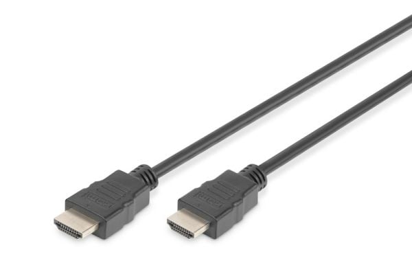 Digitus HDMI Kablo Altın Uçlu Siyah (3m) FHD