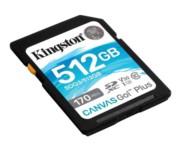 Kingston 512G SDXC Canvas Go+ 170MB/s SDG3/512GB