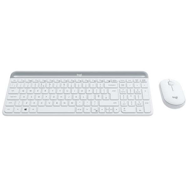 Logitech MK470 İnce Kablosuz K&M Set Beyaz