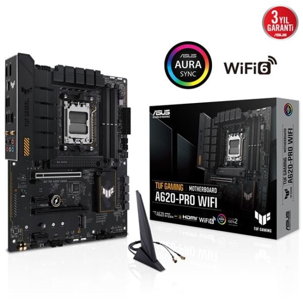 Asus Tuf Gaming A620-Pro Wifi AM5 Ryzen Hdmi Dp