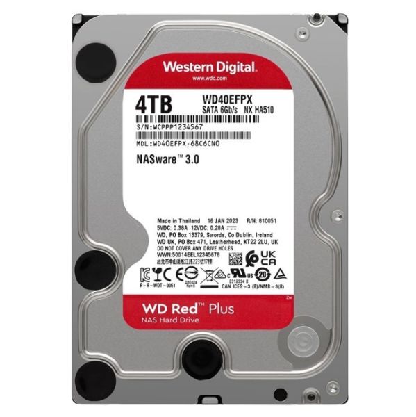 WD Red Plus Nas 4TB 3.5'' 5400Rpm SATA (WD40EFPX)