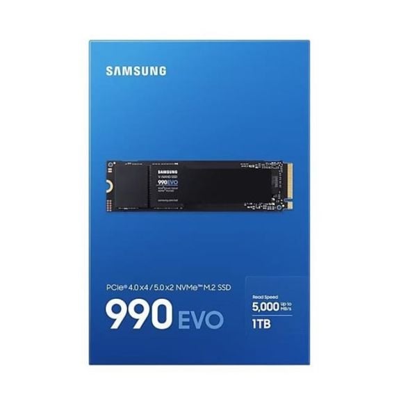 Samsung 990 Evo 1TB M.2 NVMe SSD (5000-4200MB/s)