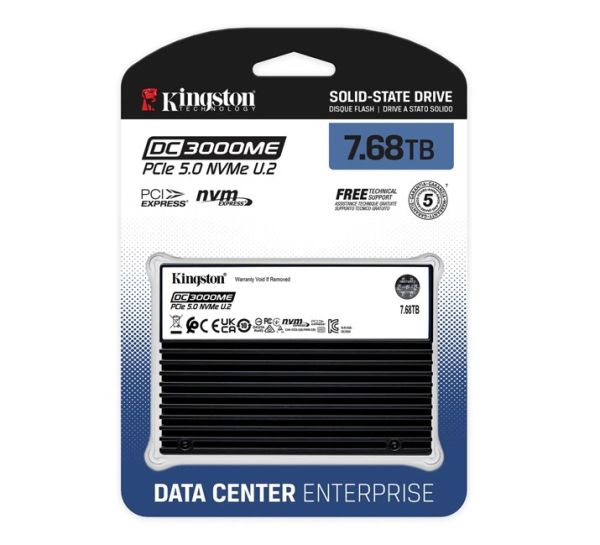 Kingston Enterprise 7.68TB 2.5'' NVMe SSD