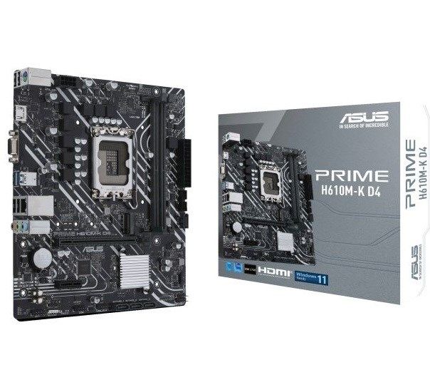 Asus Prime H610M-K D4 1700P Vga Hdmi