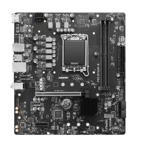 MSI Pro B760M-B D4 1700P Vga Hdmi Dp Type-C